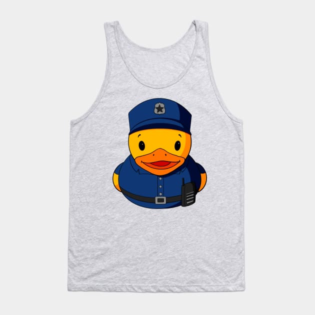 Police Rubber Duck Tank Top by Alisha Ober Designs